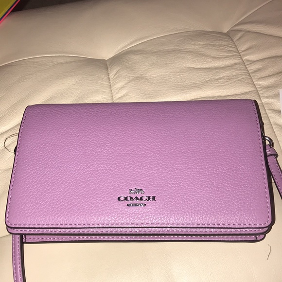 Coach leather fold over crossbody - Picture 6 of 16